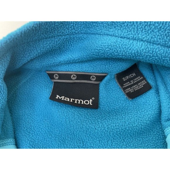 Marmot Women's Full Zip Fleece Jacket Small Blue - Picture 4 of 9